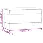 Preview: Sitzbank Creme 70x35x41 cm Kunstleder