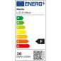 Preview: LED-Flutlicht | 4000 K | Nennlichtstrom: 1620 lm | IP44 | 1.00 m | Energieklasse: F | 220 - 240 V AC 50/60 Hz | 20 W