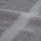 Preview: Premium Waschhandtücher SOLUND 4er-Set Grau 30x30cm 600gsm