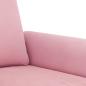 Preview: 3-tlg. Sofagarnitur mit Kissen Rosa Samt