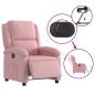 Preview: Relaxsessel Elektrisch Rosa Samt