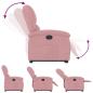 Preview: Relaxsessel mit Aufstehhilfe Rosa Samt