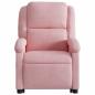 Preview: Massagesessel mit Aufstehhilfe Rosa Samt