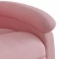 Preview: Massagesessel mit Aufstehhilfe Rosa Samt