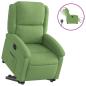 Preview: Relaxsessel mit Aufstehhilfe Elektrisch Hellgrün Samt