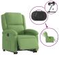 Preview: Relaxsessel mit Aufstehhilfe Elektrisch Hellgrün Samt