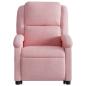 Preview: Relaxsessel mit Aufstehhilfe Elektrisch Rosa Samt