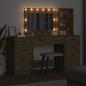 Preview: Schminktisch 3 pcs Braun 40 x 41 x 135 cm Holzwerkstoff
