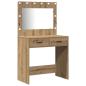 Preview: Schminktisch 3 pcs Braun 40 x 41 x 135 cm Holzwerkstoff