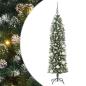 Preview: Künstlicher schlanker Weihnachtsbaum Grün Plastik