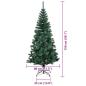 Preview: Künstlicher Weihnachtsbaum Grün 150 cm PVC