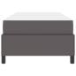 Preview: Bettgestell mit Matratze Grau 80 x 200 cm Kunstleder