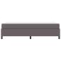 Preview: Bettgestell mit Matratze Grau 80 x 200 cm Kunstleder