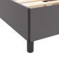 Preview: Bettgestell mit Matratze Grau 80 x 200 cm Kunstleder