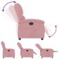 Preview: Relaxsessel Rosa Samt