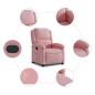 Preview: Relaxsessel Rosa Samt