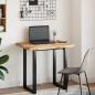 Preview: Tischplatte Rechteckig 80x60x4 cm Massivholz Akazie