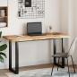 Preview: Tischplatte Rechteckig 120x60x4 cm Massivholz Akazie