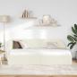 Preview: Eckbettgestell mit Kopfteil Creme 90 x 200 cm Samt
