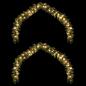 Preview: Weihnachtsgirlande 2 pcs Grün 40 m PVC