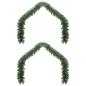 Preview: Weihnachtsgirlande 2 pcs Grün 40 m PVC