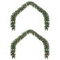 Preview: Weihnachtsgirlande 2 pcs Grün 40 m PVC