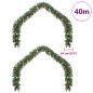 Preview: Weihnachtsgirlande 2 pcs Grün 40 m PVC