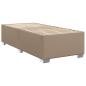 Preview: Boxspringbett mit Matratze Cappuccino-Braun 80x200cm Kunstleder