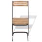 Preview: Esszimmerstühle 2 Stk. Massivholz Teak