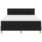 Preview: Boxspringbett mit Matratze Schwarz 140 x 190 cm Stoff