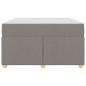 Preview: Bettgestell mit Matratze Taupe 120 x 200 cm Stoff