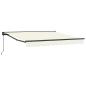 Preview: Einziehbare Markise Creme 350x250 cm Stoff