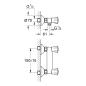 Preview: GROHE Costa Brausebatterie, Wandmontage, eigensicher, chrom (26330001)