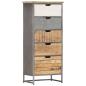 Preview: Beistellschrank mit Schubladen 45x30x105 cm Mango Massivholz