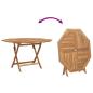 Preview: Garten Essgruppe 5 pcs Braun Massivholz Teak