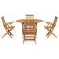 Preview: Garten Essgruppe 5 pcs Braun Massivholz Teak