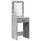 Preview: Schminktisch 2 pcs Grau 50 x 41 x 135 cm Holzwerkstoff