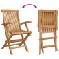 Preview: Garten Essgruppe 5 pcs Braun Massivholz Teak