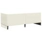 Preview: Eckbettgestell mit Kopfteil Creme 80 x 200 cm Samt