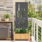 Preview: ARDEBO.de - Garten dekoratives Panel Anthrazit 50 x 140 cm