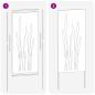 Preview: Garten dekoratives Panel Silber 50 x 140 cm Verzinkter Stahl