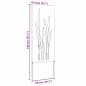Preview: Garten dekoratives Panel Silber 50 x 140 cm Verzinkter Stahl