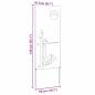 Preview: Garten dekoratives Panel Weiß 50 x 140 cm Kaltgewalzter Stahl