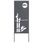Preview: Garten dekoratives Panel Anthrazit 50 x 140 cm