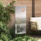 Preview: Garten Sichtschutz-Leinwand Silber 50 x 140 cm Edelstahl