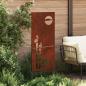 Preview: ARDEBO.de - Garten dekoratives Panel Rostig 50 x 140 cm