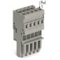 Preview: WAGO Kontakttechnik 1-Leiter-Federleiste gerade für Basisklemmen oder Stiftleisten kodierbar 15-polig grau (10 ST)