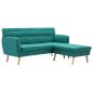 Preview: Sofa L-Form Stoff 171,5x138x81,5 cm Grün