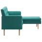 Preview: Sofa L-Form Stoff 171,5x138x81,5 cm Grün
