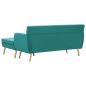 Preview: Sofa L-Form Stoff 171,5x138x81,5 cm Grün
